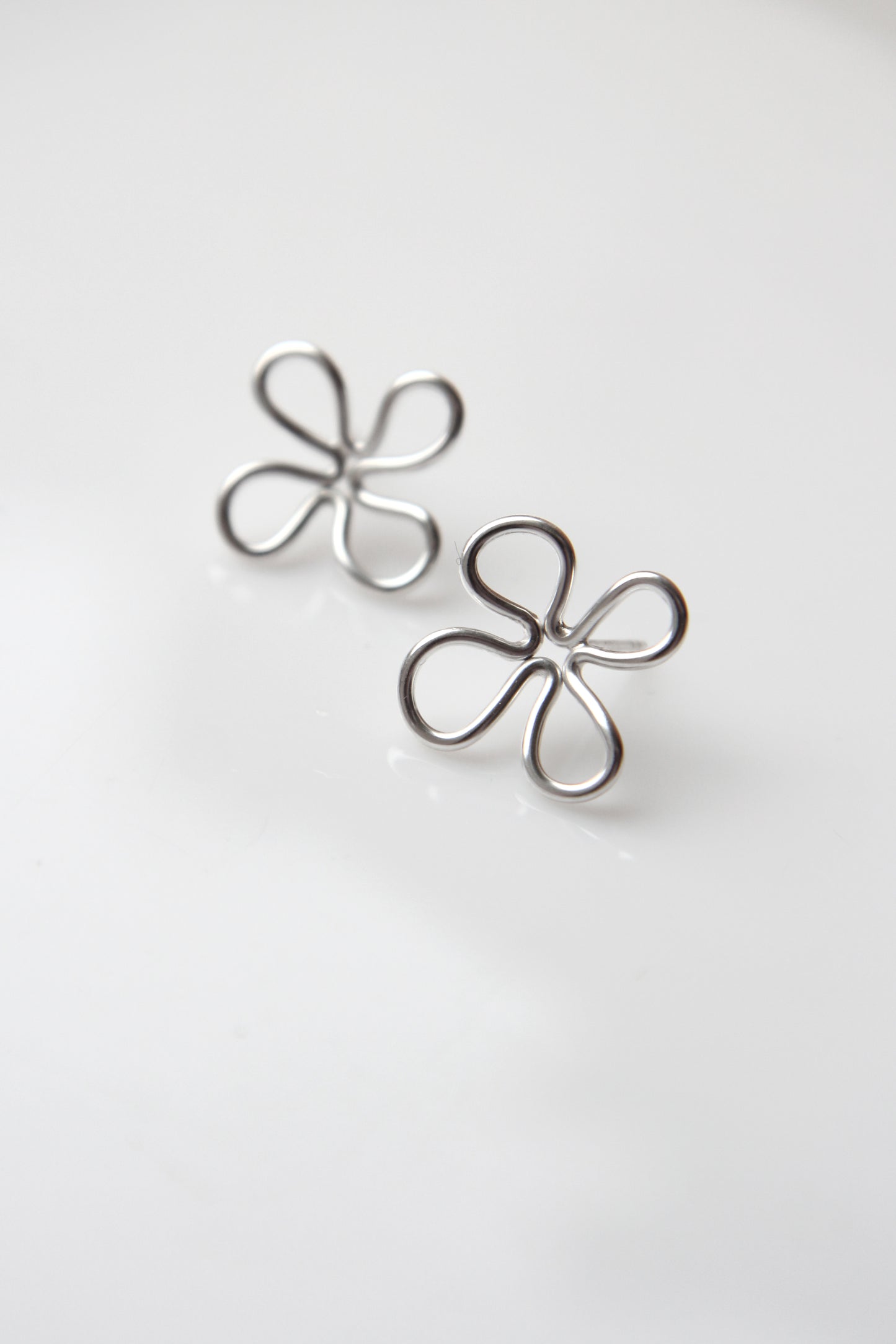 Silver Clover Earrings