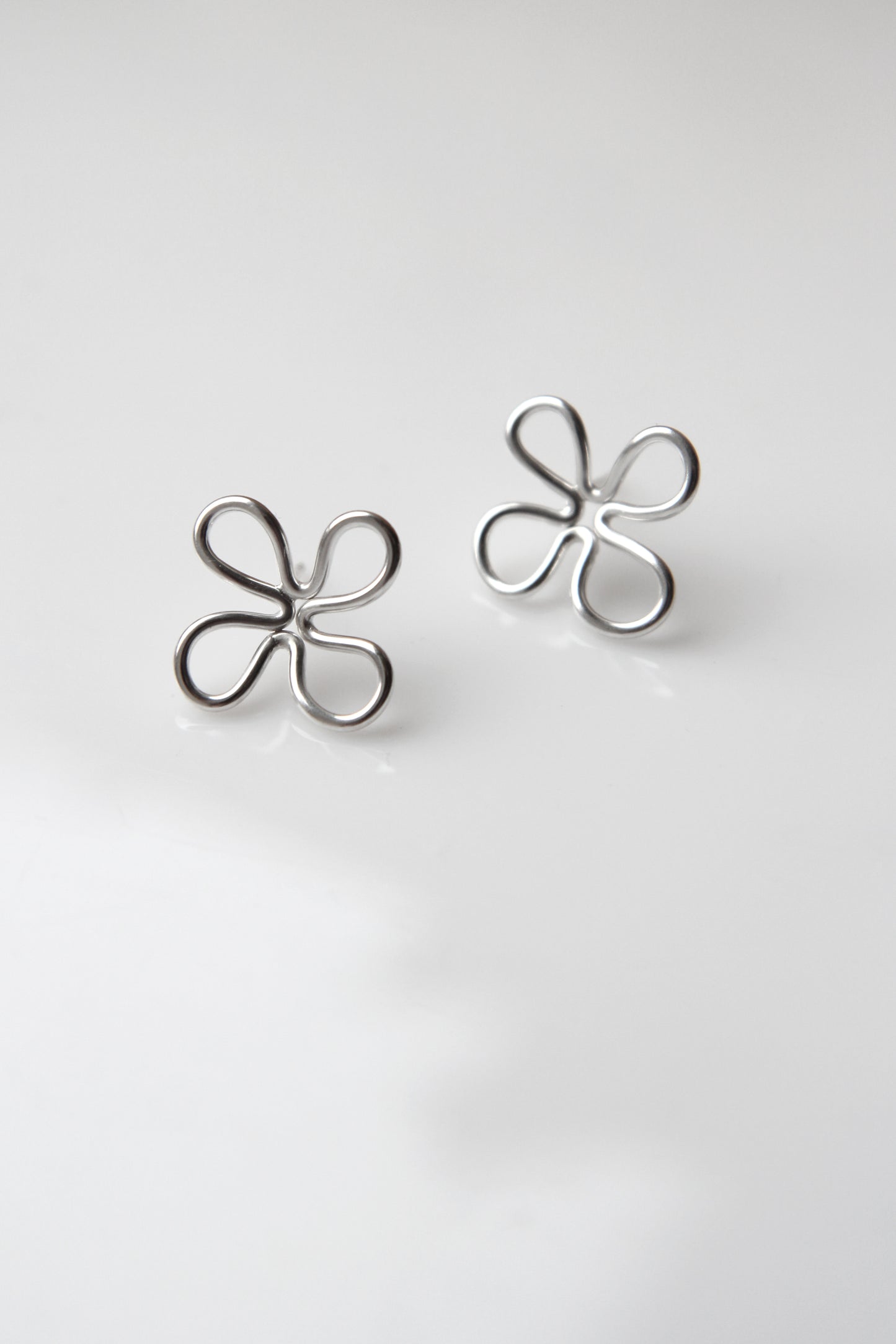 Silver Clover Earrings