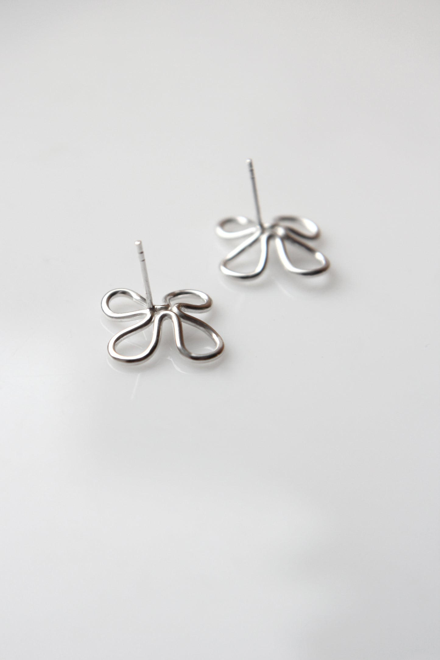 Silver Clover Earrings