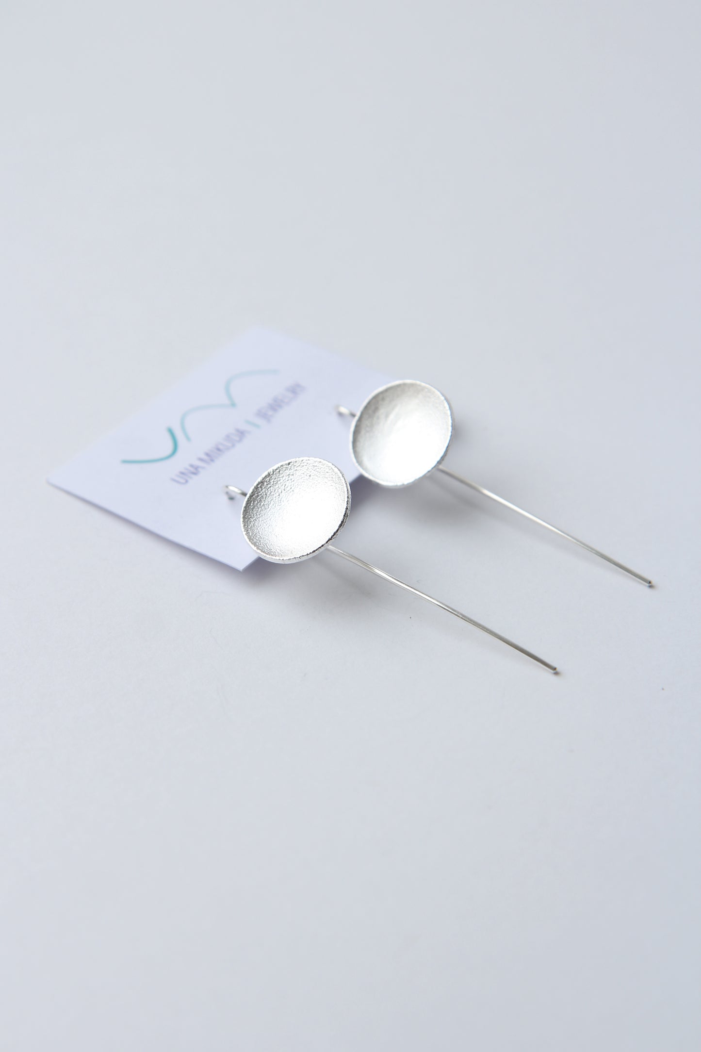 NEW! ✨ Full Moon Silver Hook Earrings