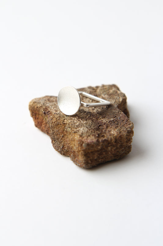 NEW! ✨ Full Moon Silver Square Ring