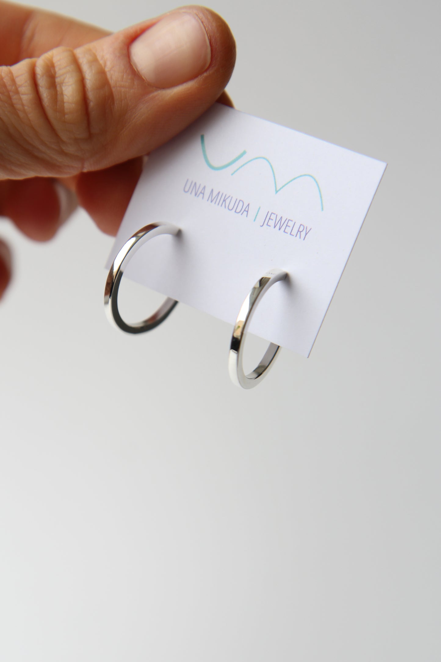 Silver Hoop Earrings - Small