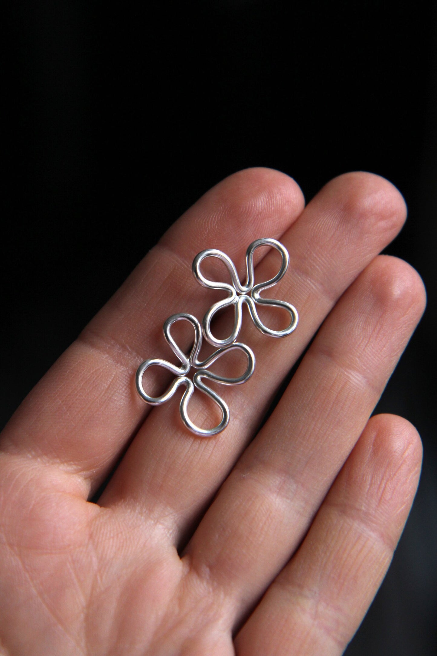 Silver Clover Earrings