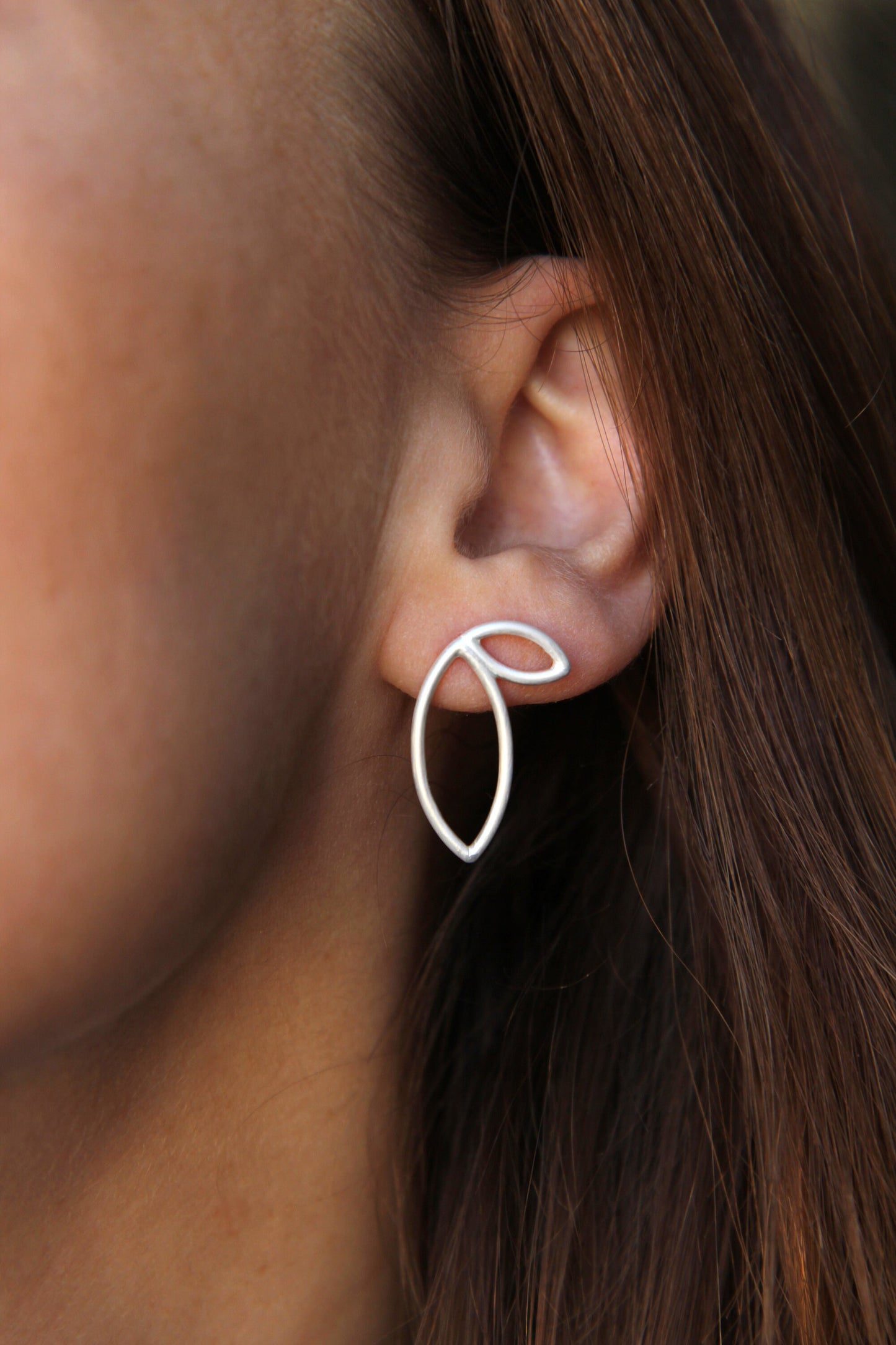 Botanical Silver Earrings