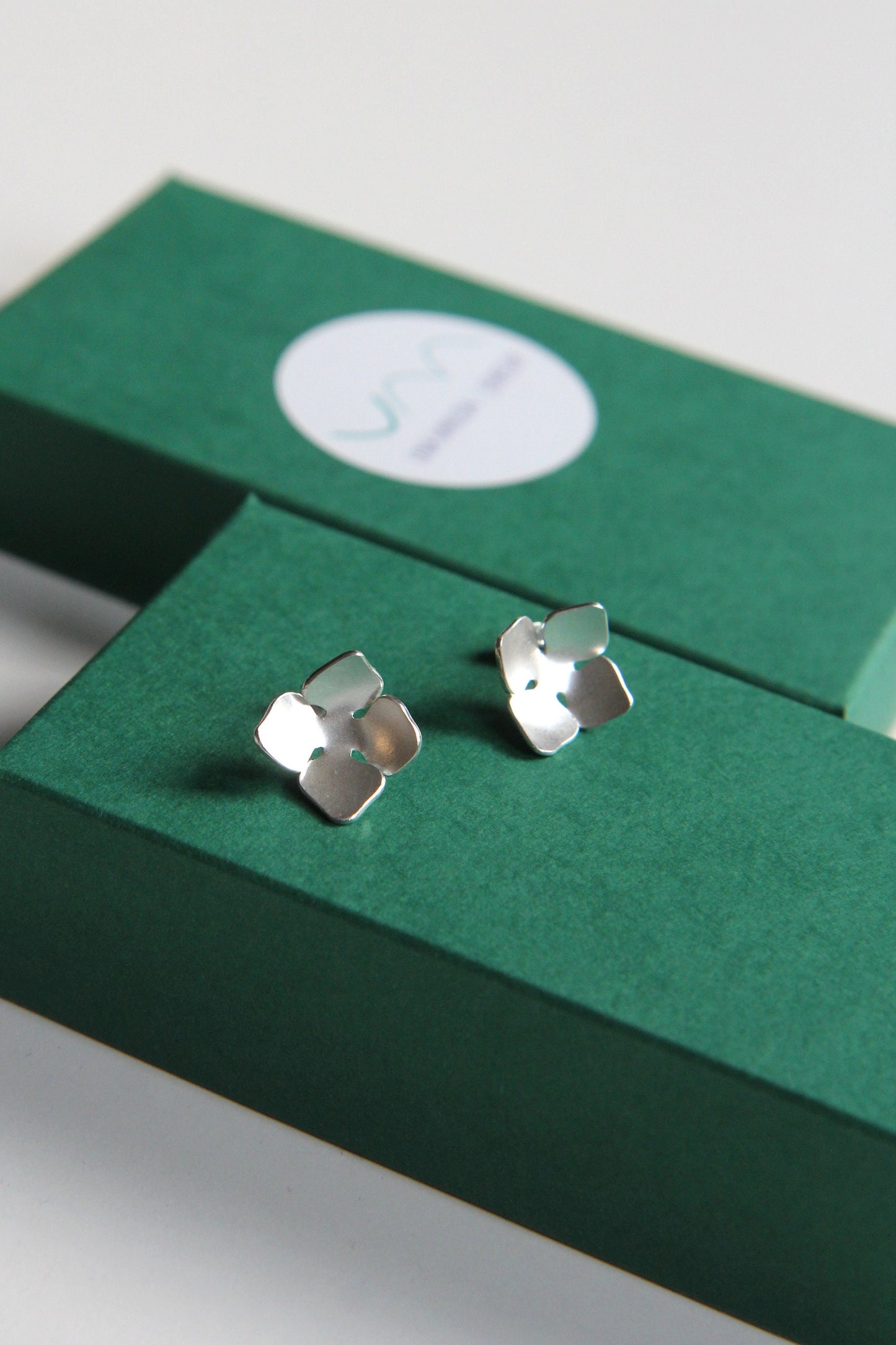 Mini Flower Silver Earrings