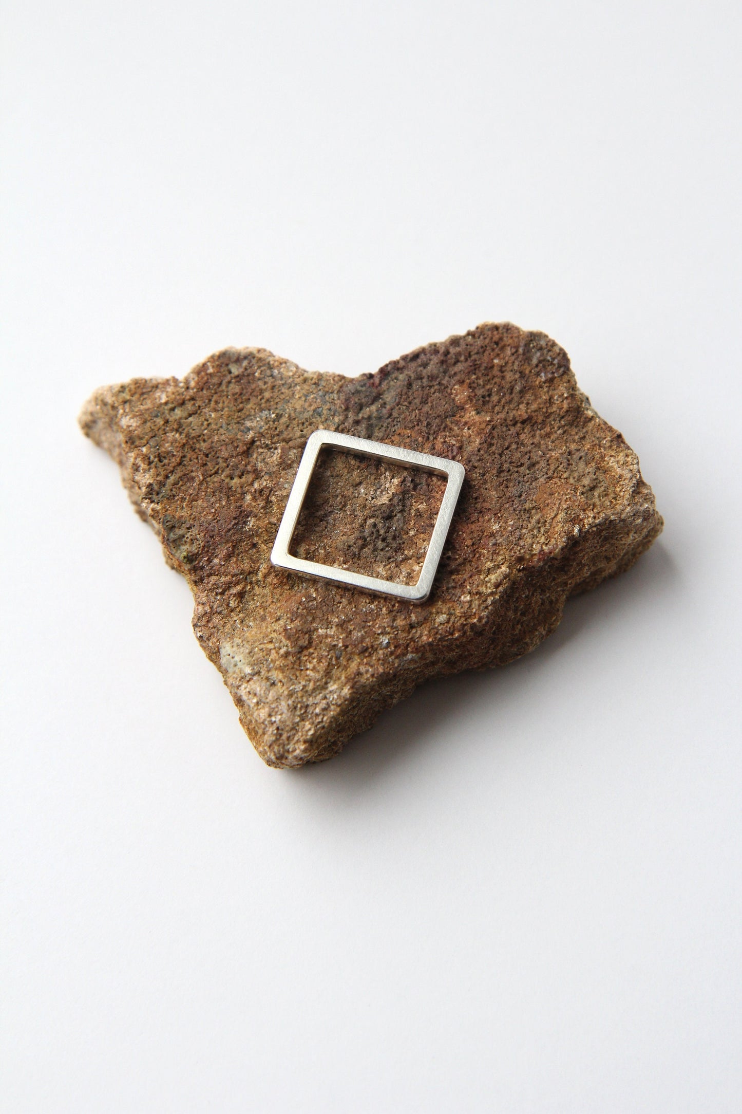 Fine Silver Square Ring