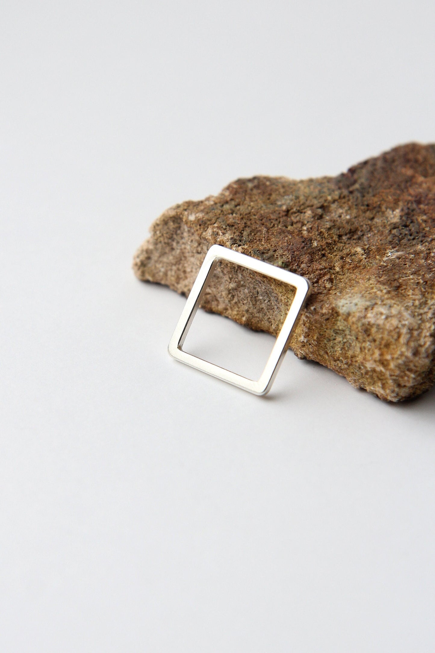 Fine Silver Square Ring