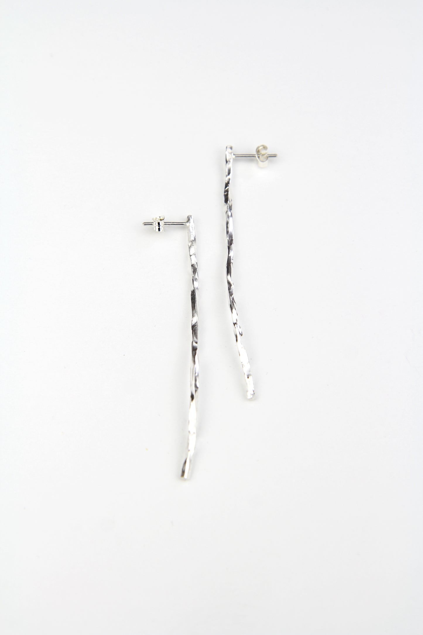 NEW! Sleek Line Silver Earrings