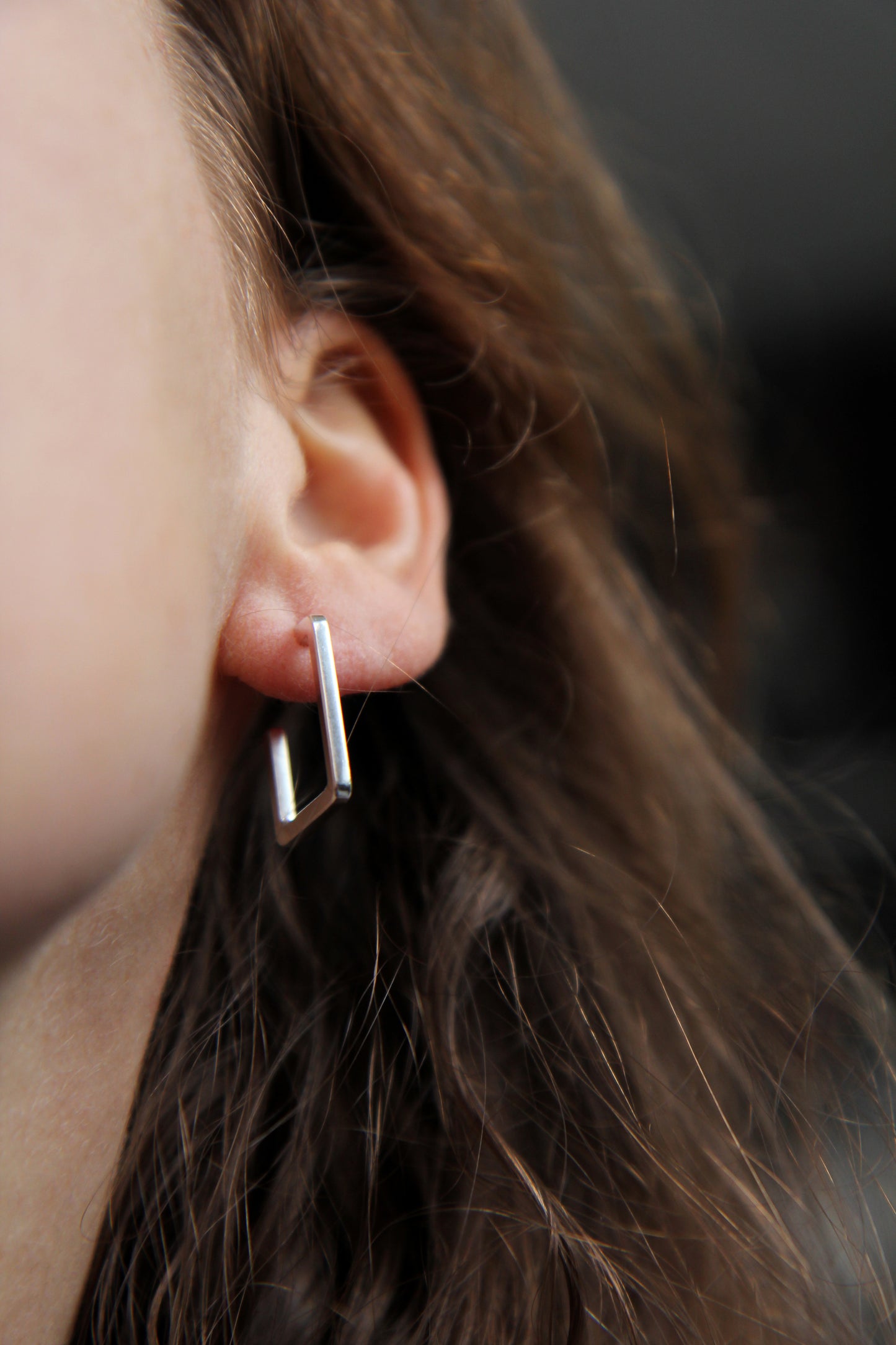 NEW! ✨ Fine Square Silver Hoop Earrings