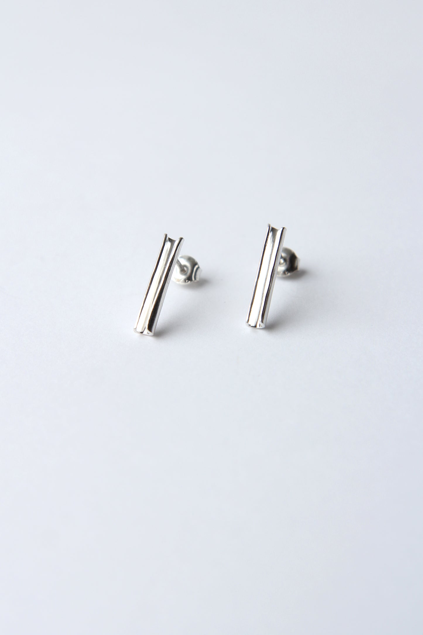NEW! ✨ Fine Silver Tube Earrings - short