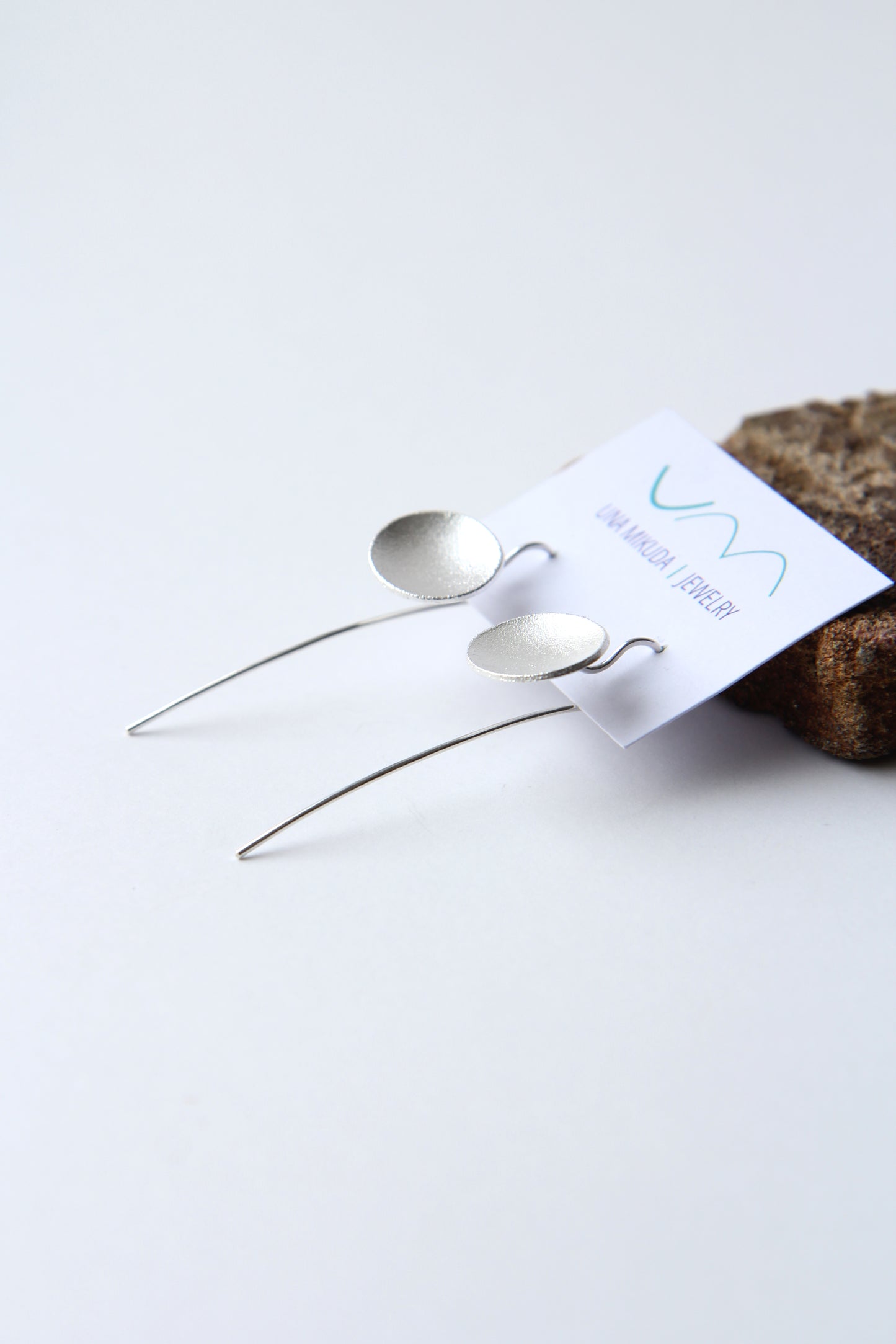 NEW! ✨ Full Moon Silver Hook Earrings