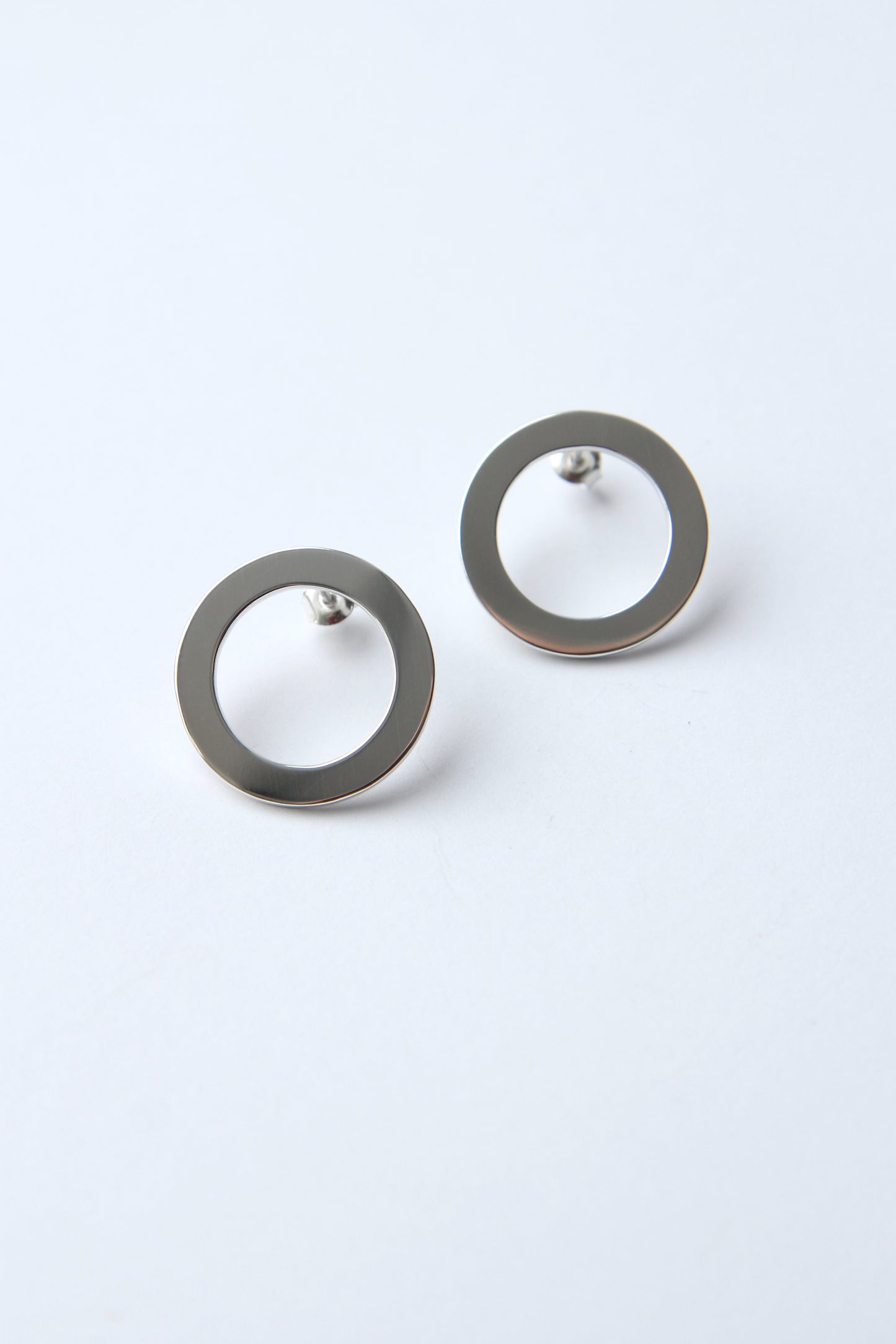 NEW! ✨ Circle Line Silver Earrings