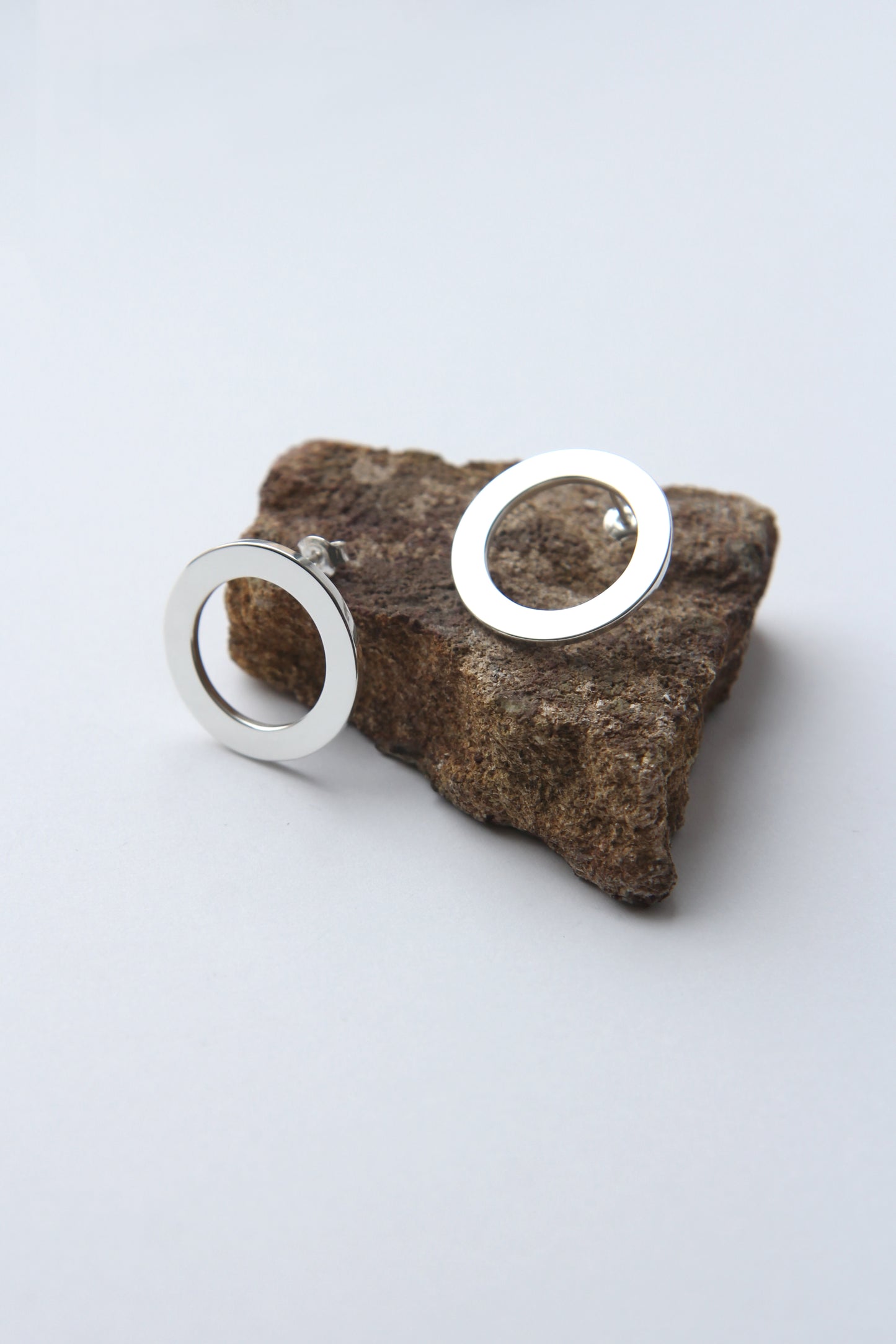 NEW! ✨ Circle Line Silver Earrings