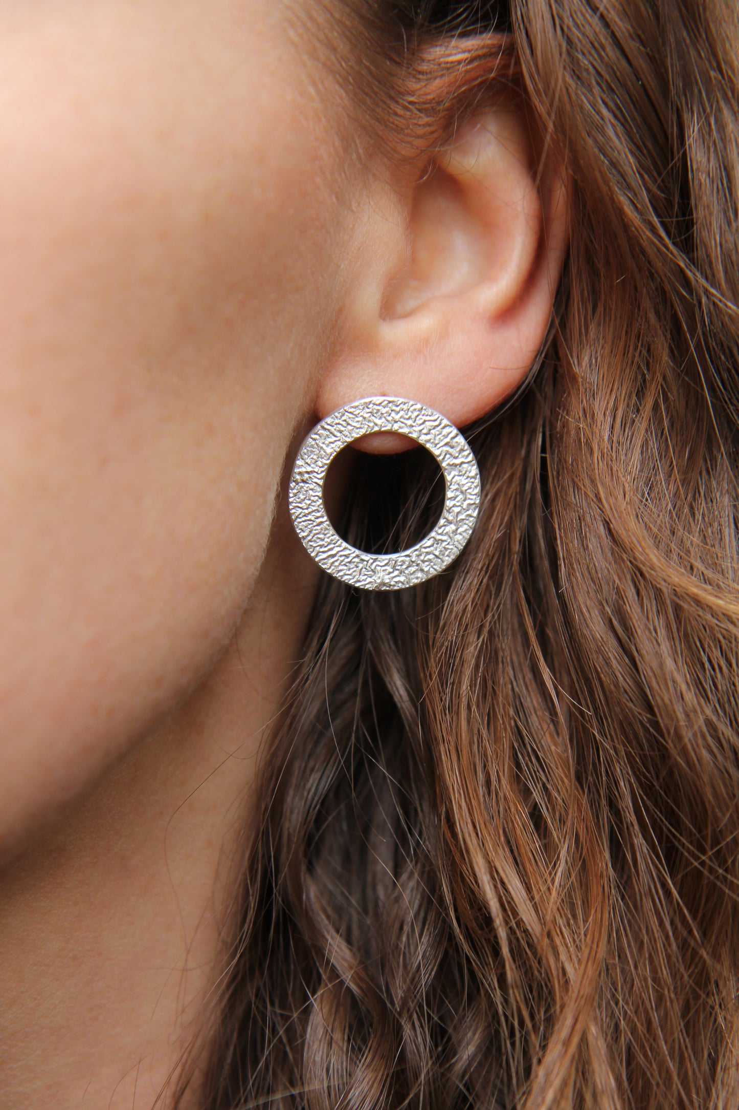 NEW! ✨ Melted Circle Line Silver Earrings