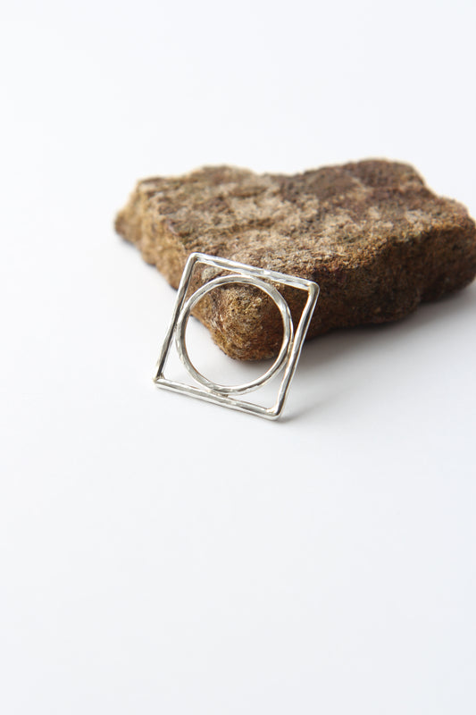 NEW! ✨ Hammered Geometric Ring