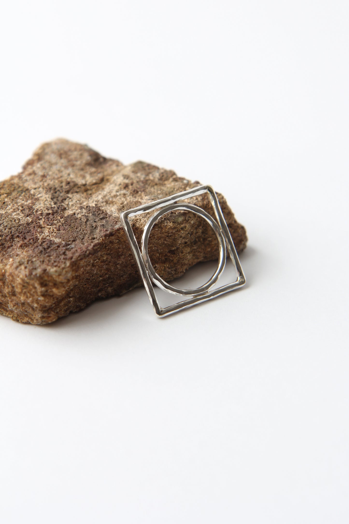 NEW! ✨ Hammered Geometric Ring