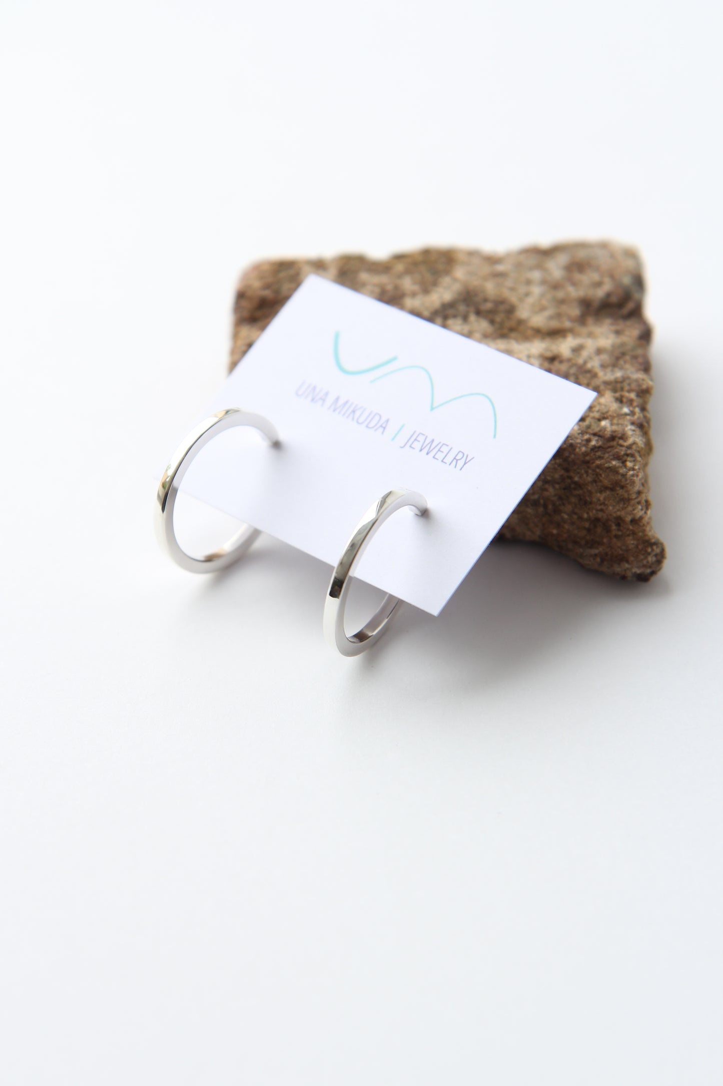 Silver Hoop Earrings - Small