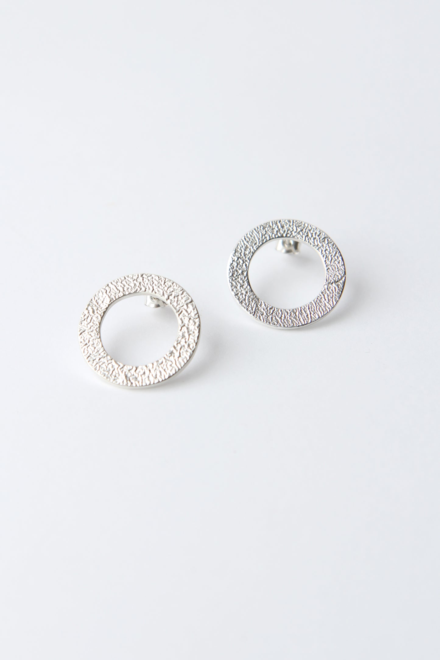 NEW! ✨ Melted Circle Line Silver Earrings