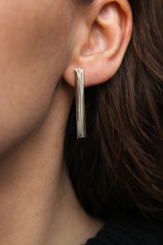 NEW! ✨ Silver Tube Stud Earrings