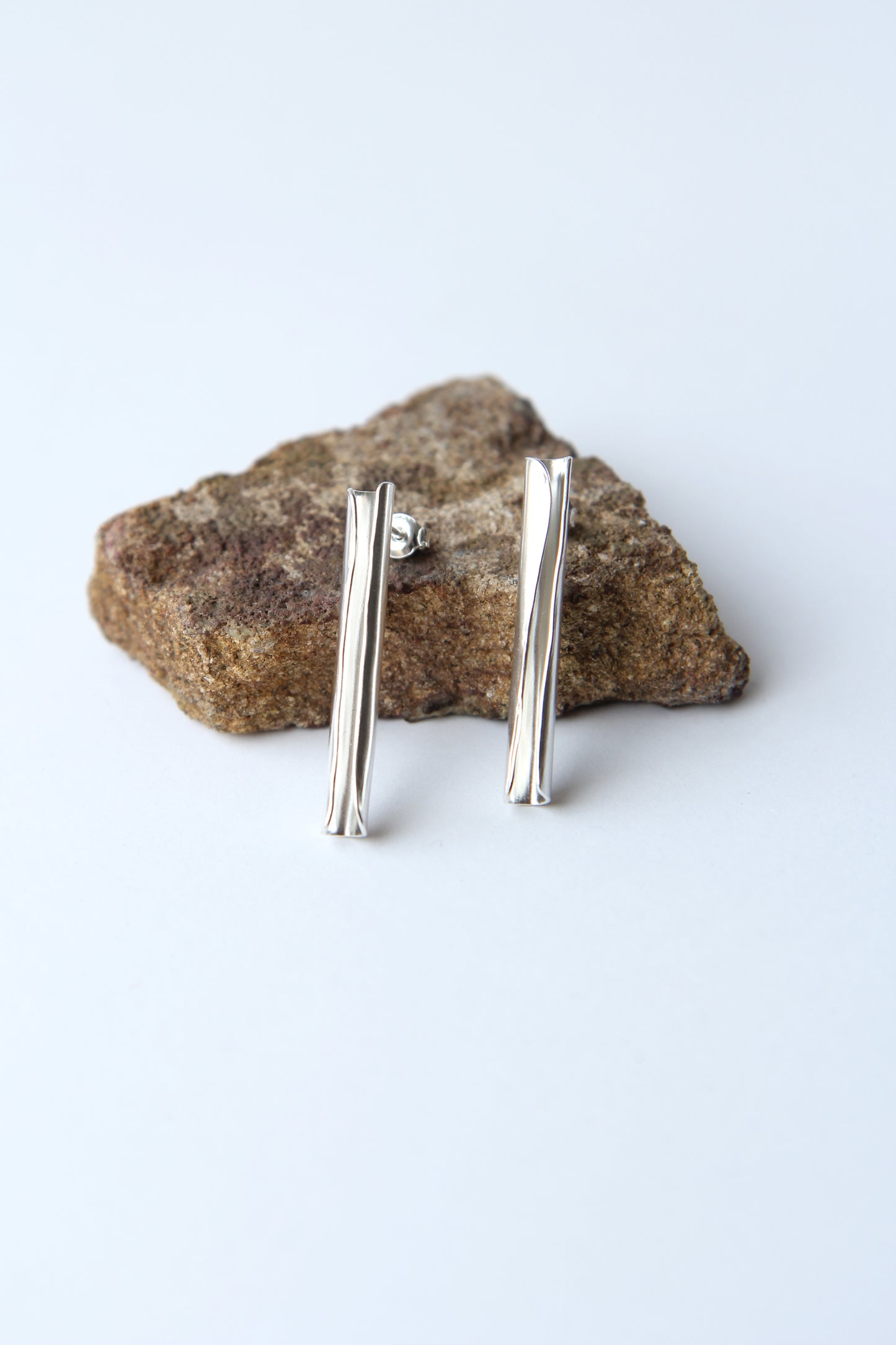 NEW! ✨ Silver Tube Stud Earrings