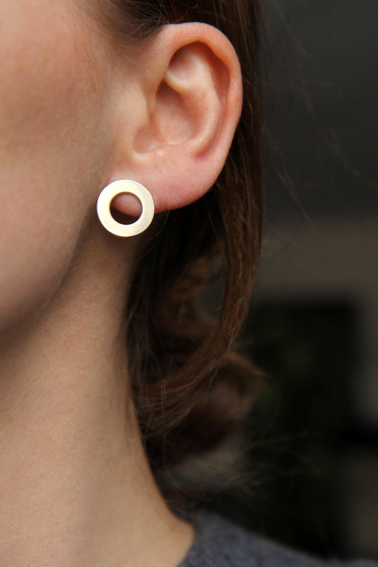 NEW! ✨ Circle Line Silver Earrings - SMALL