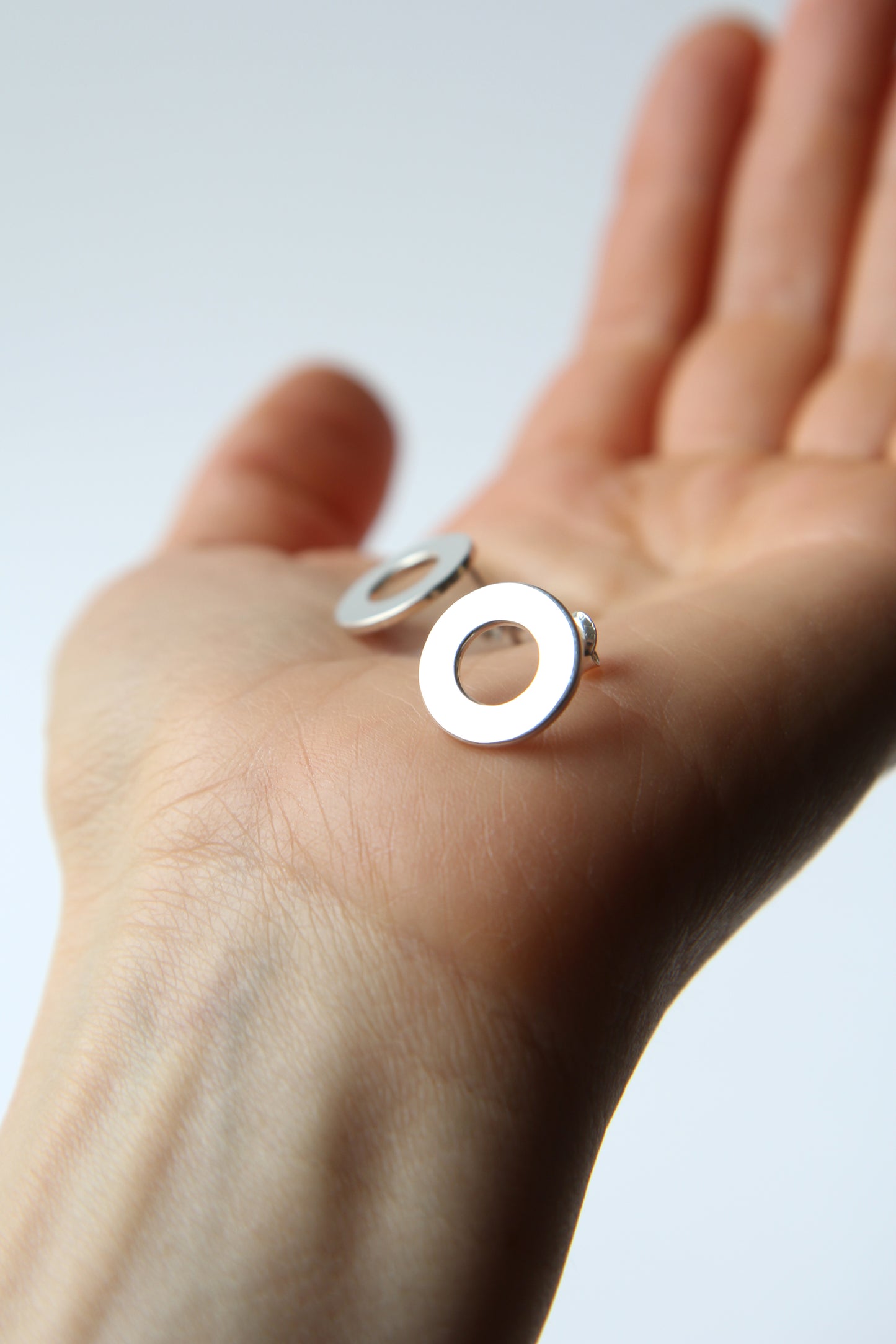 NEW! ✨ Circle Line Silver Earrings - SMALL