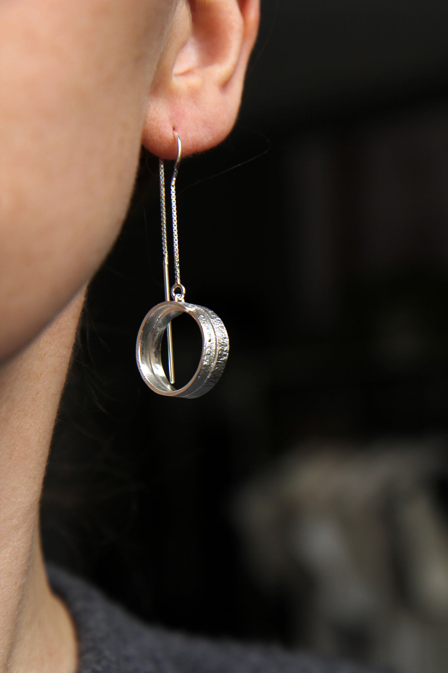 NEW! ✨ Fine Ribbon Silver Chain Earrings