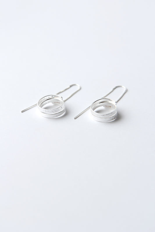 NEW! ✨ Fine Ribbon Silver Chain Earrings