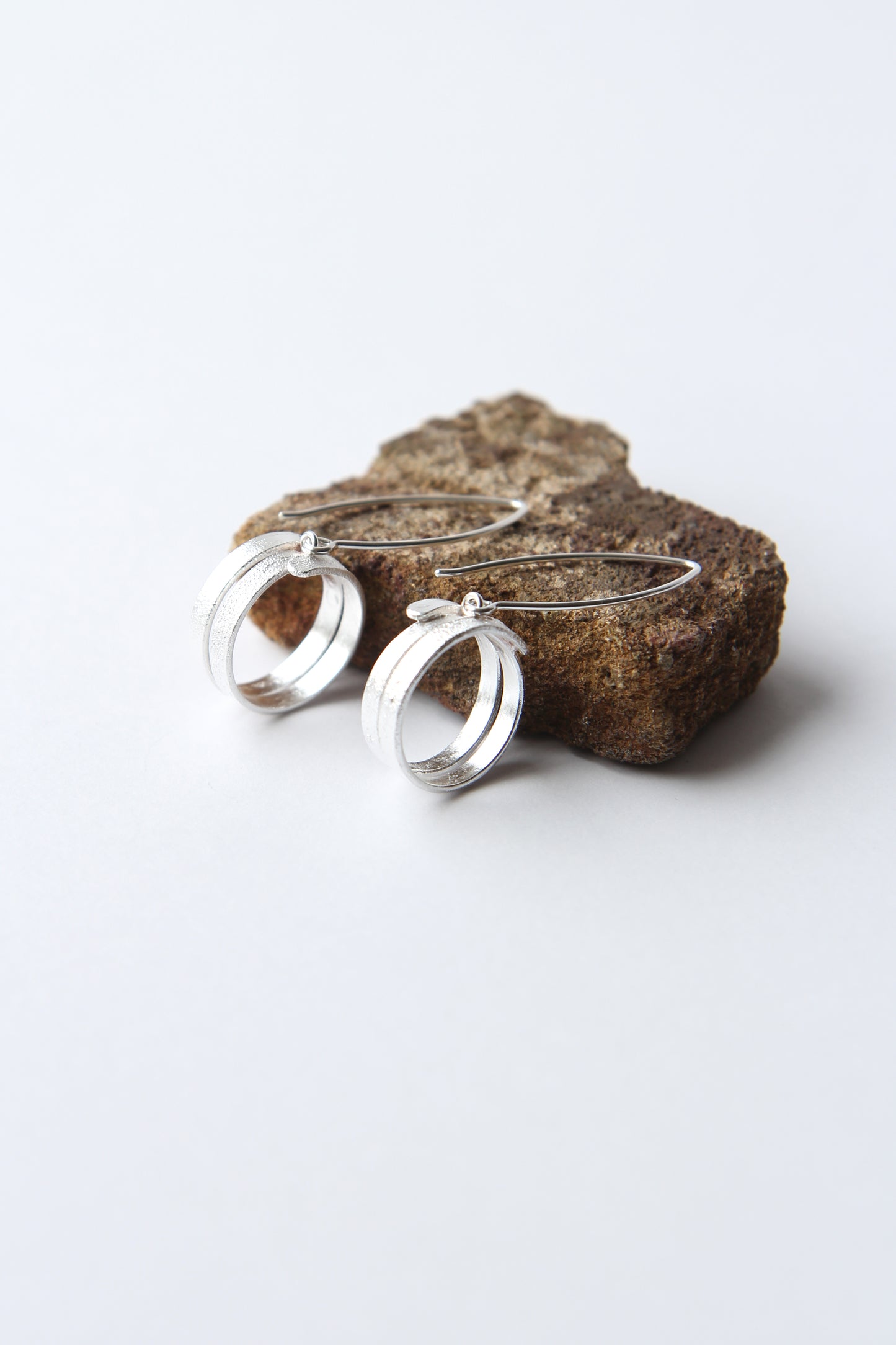 NEW! ✨ Fine Ribbon Silver Hook Earrings