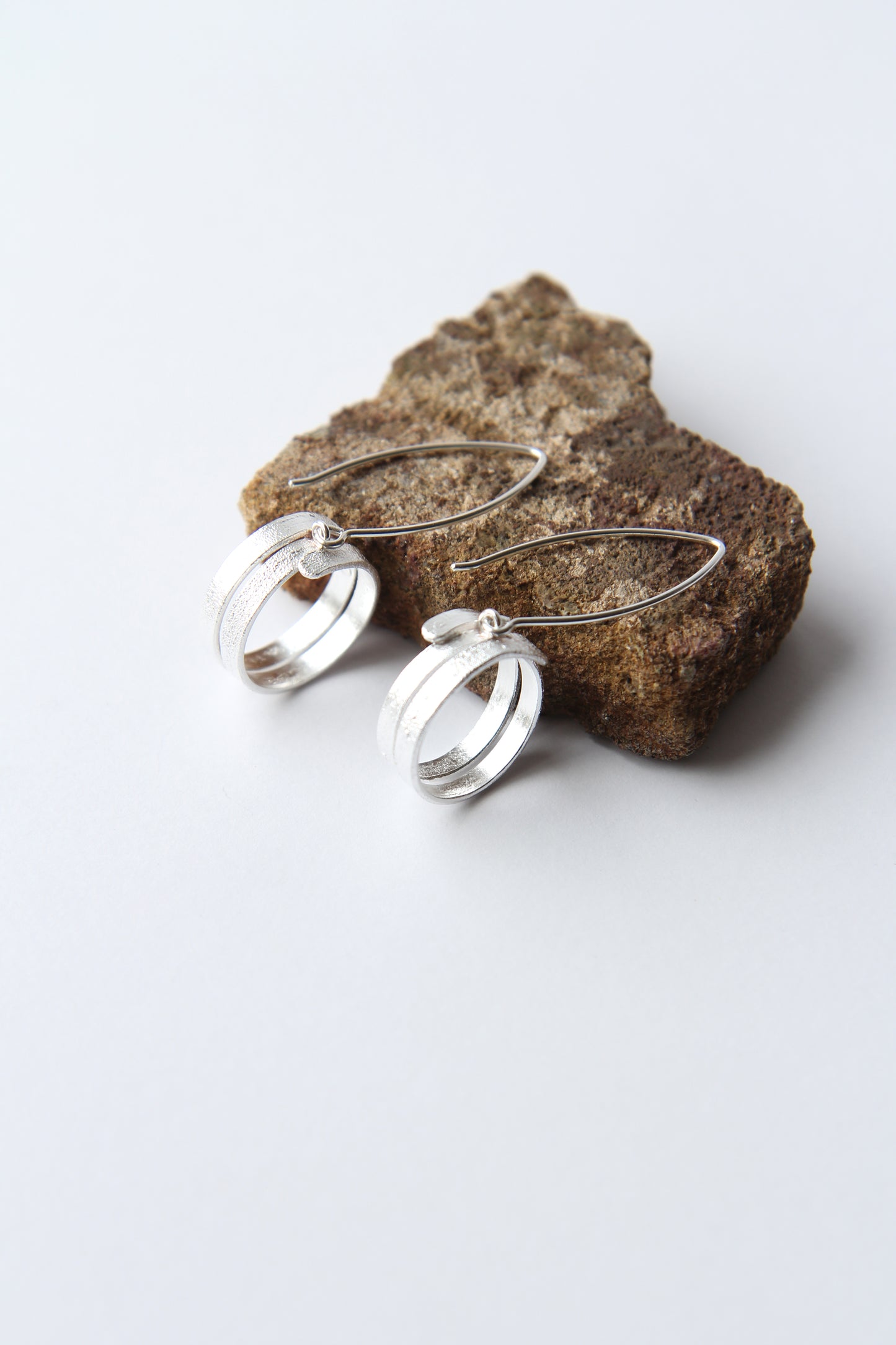 NEW! ✨ Fine Ribbon Silver Hook Earrings