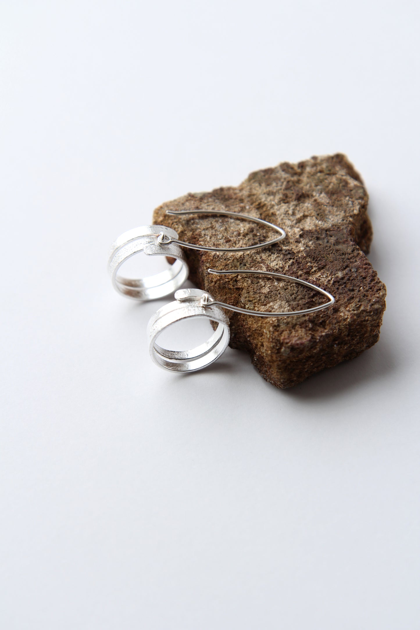 NEW! ✨ Fine Ribbon Silver Hook Earrings