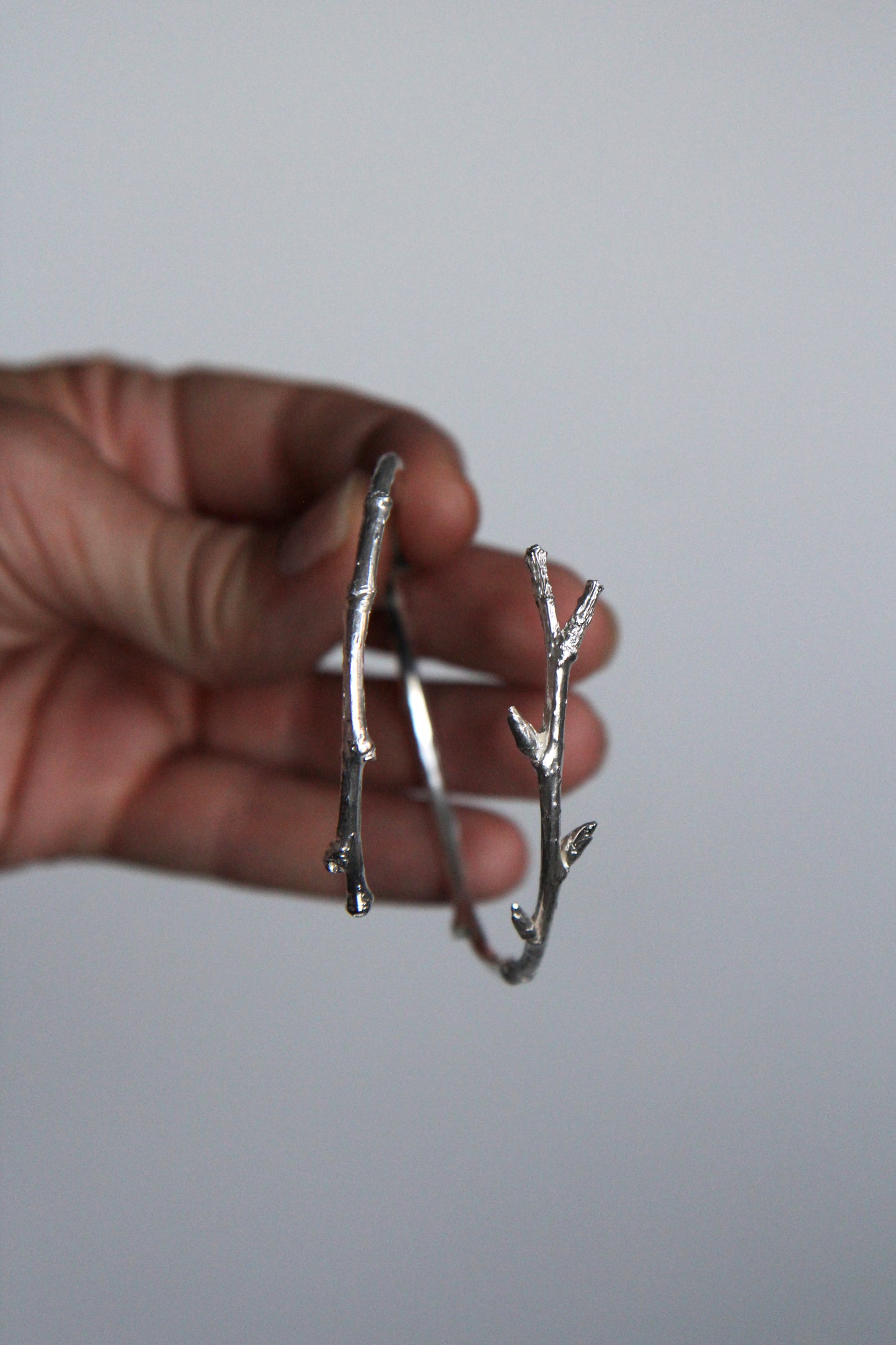 Silver Twig Bracelet