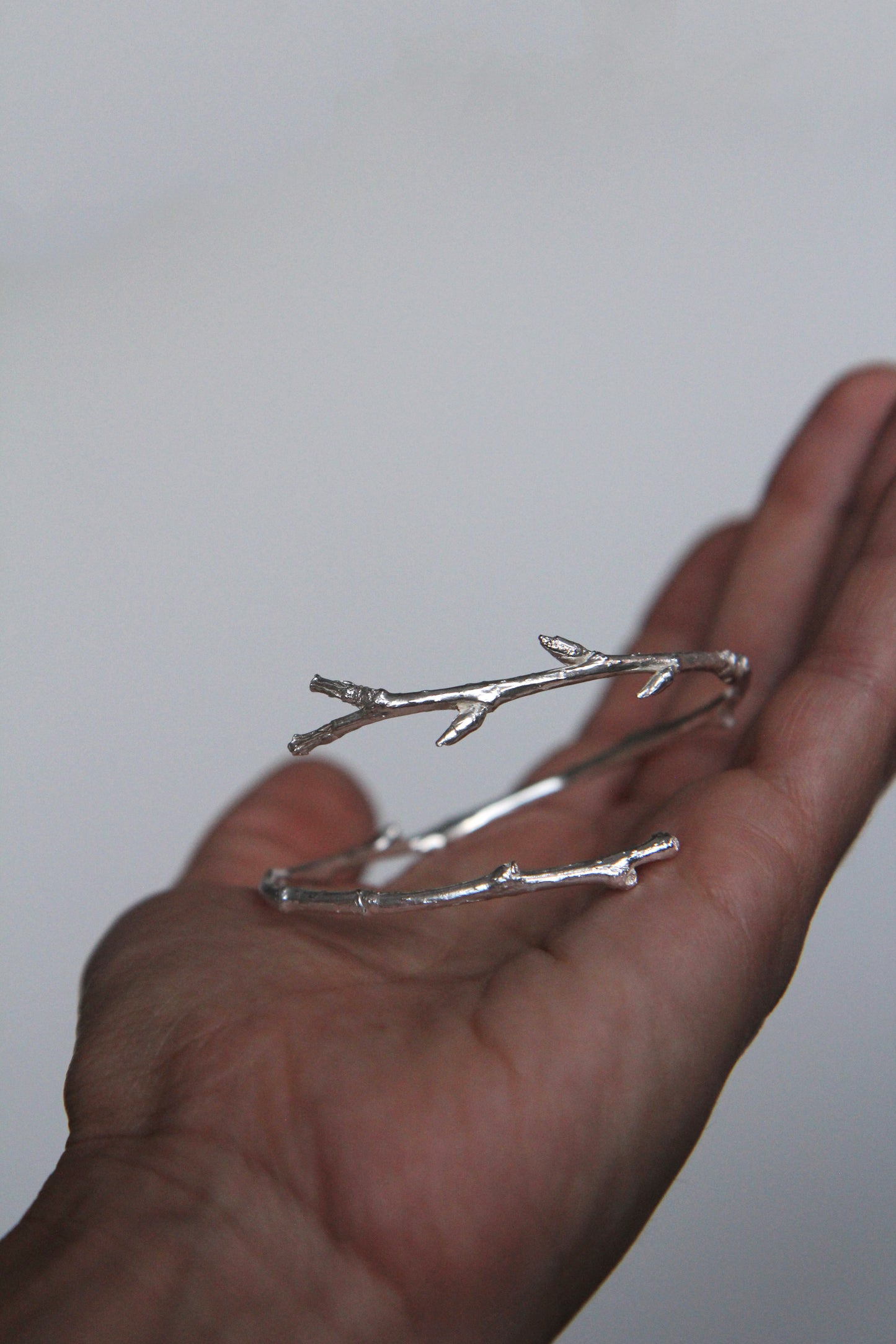 Silver Twig Bracelet