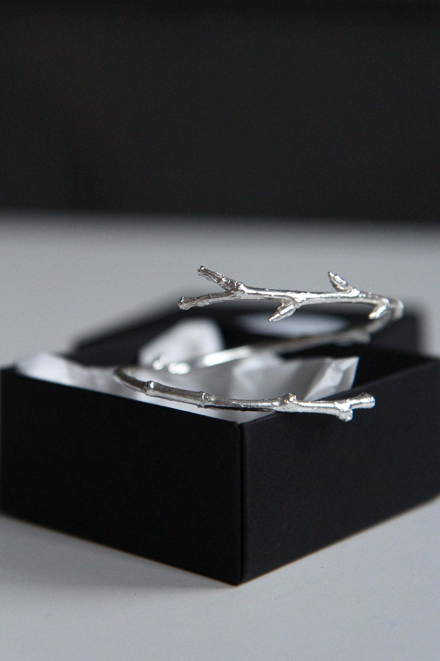 Silver Twig Bracelet