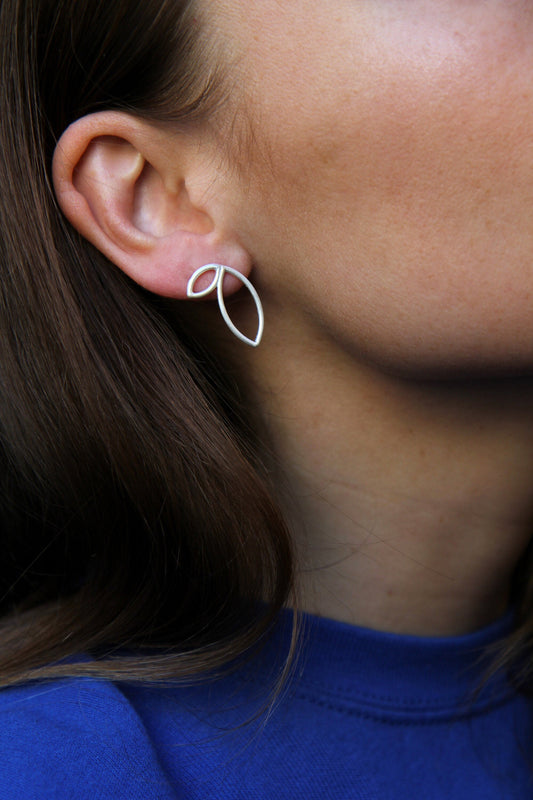Botanical Silver Earrings