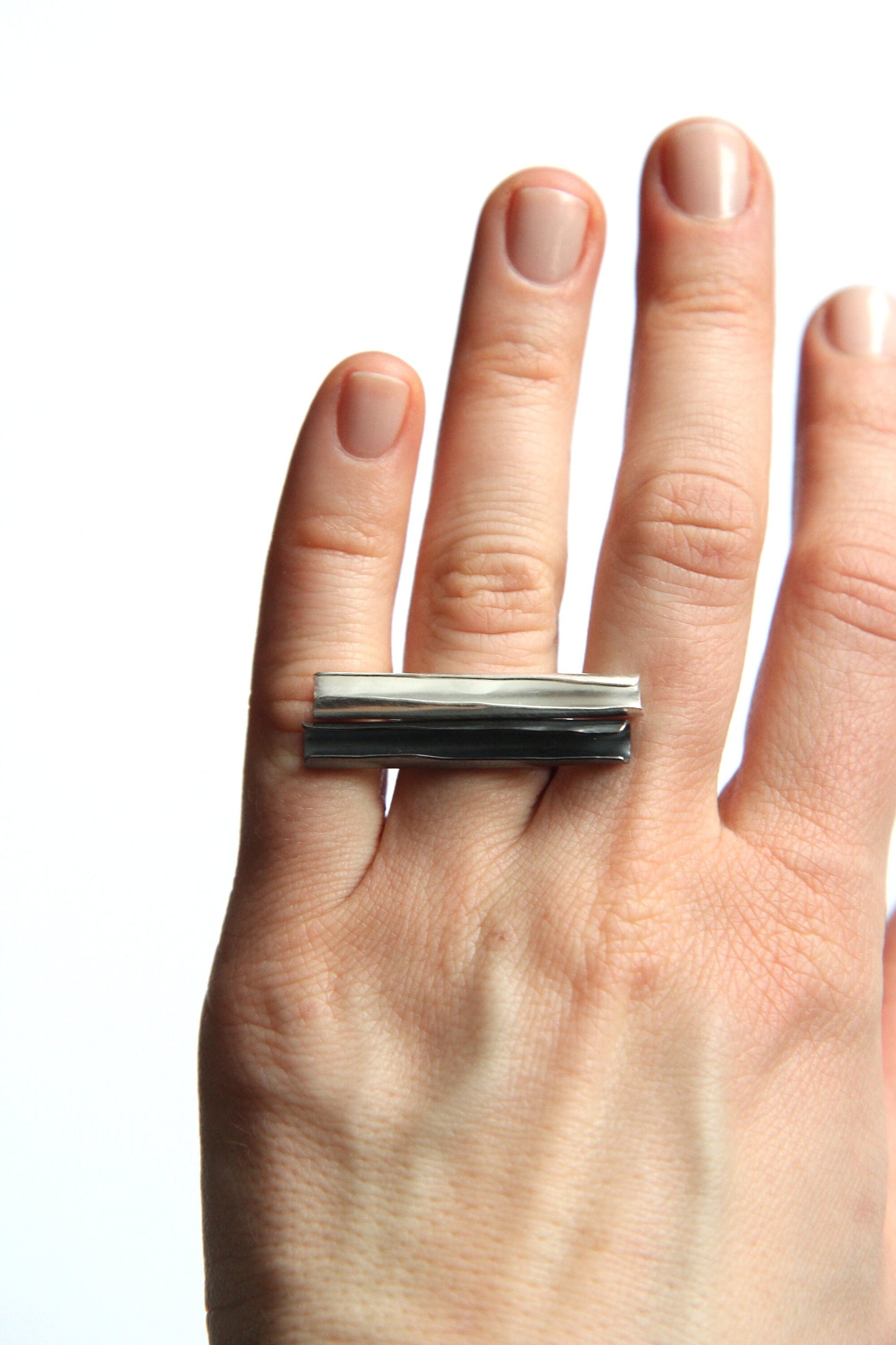 Silver Tube Ring