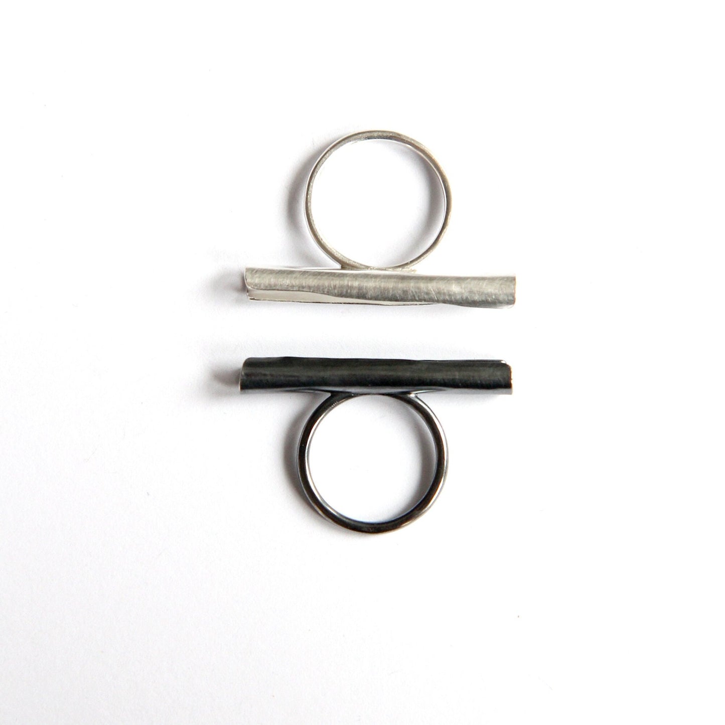 Silver Tube Ring